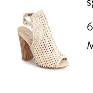 Kristin Cavallari Woven Leather Sandal - Mushroom